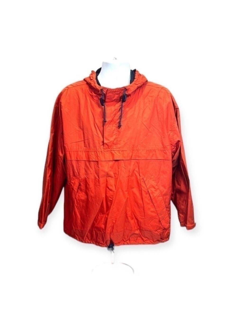 Vintage Gap Men’s Orange Windbreaker Jacket Size M